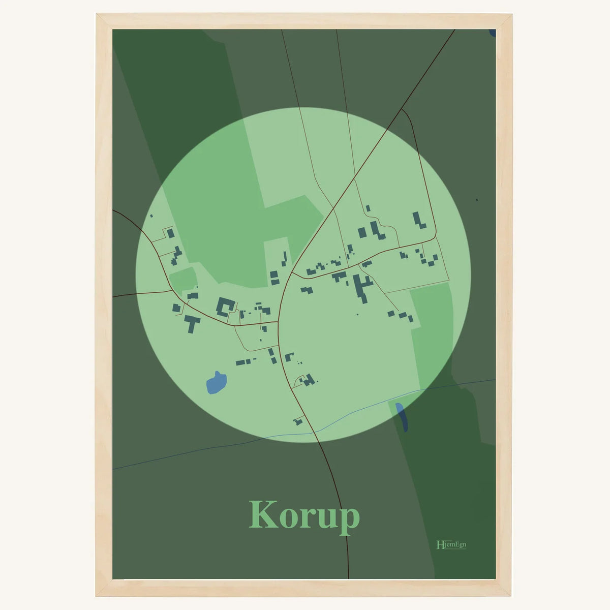 Korup plakat – Centrum 2026 – Lys pastel grøn
