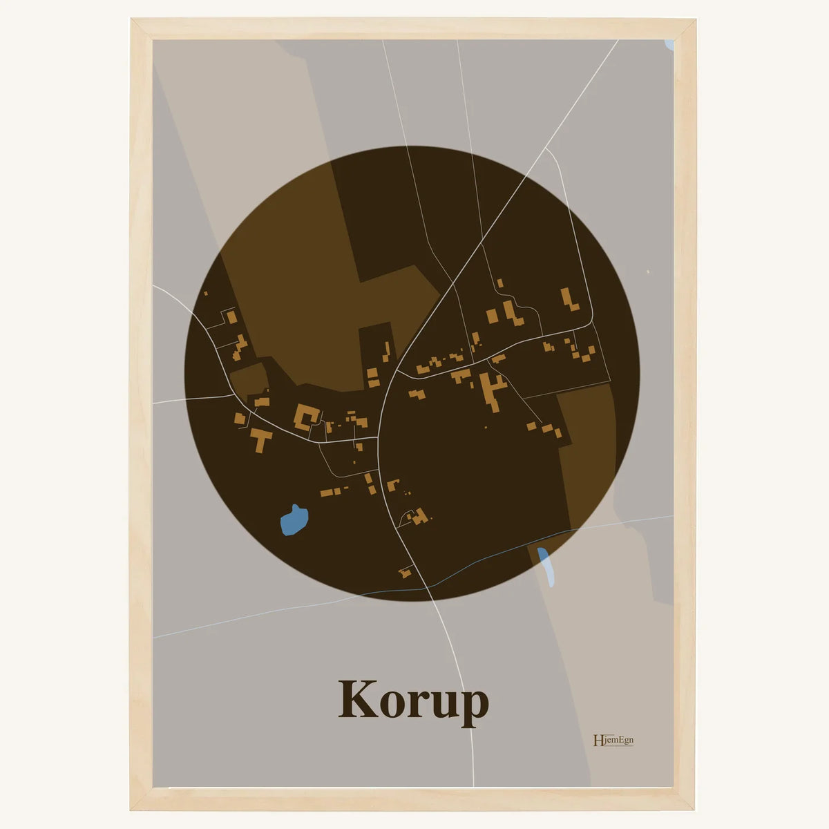 Korup plakat – Centrum 2026 – Mørk brun