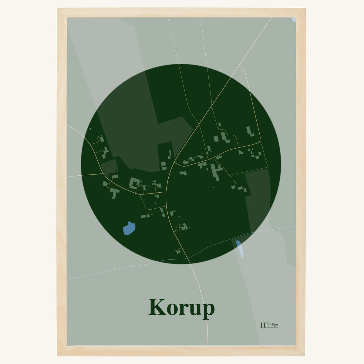 Korup plakat – Centrum 2026 – Mørk grøn