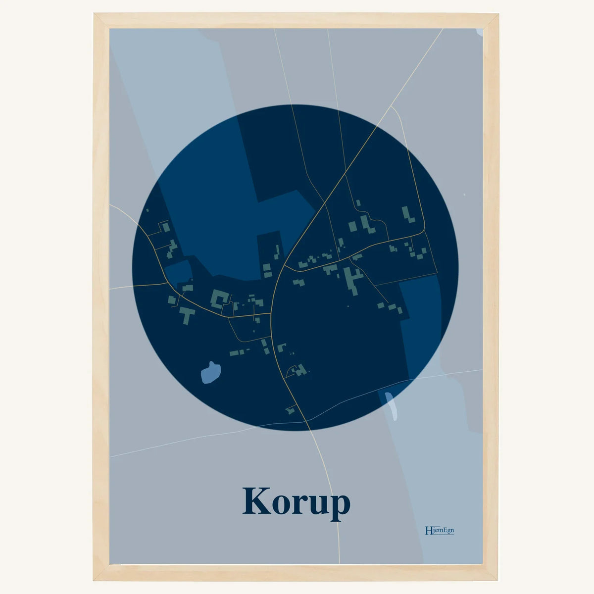 Korup plakat – Centrum 2026 – Mørk blå