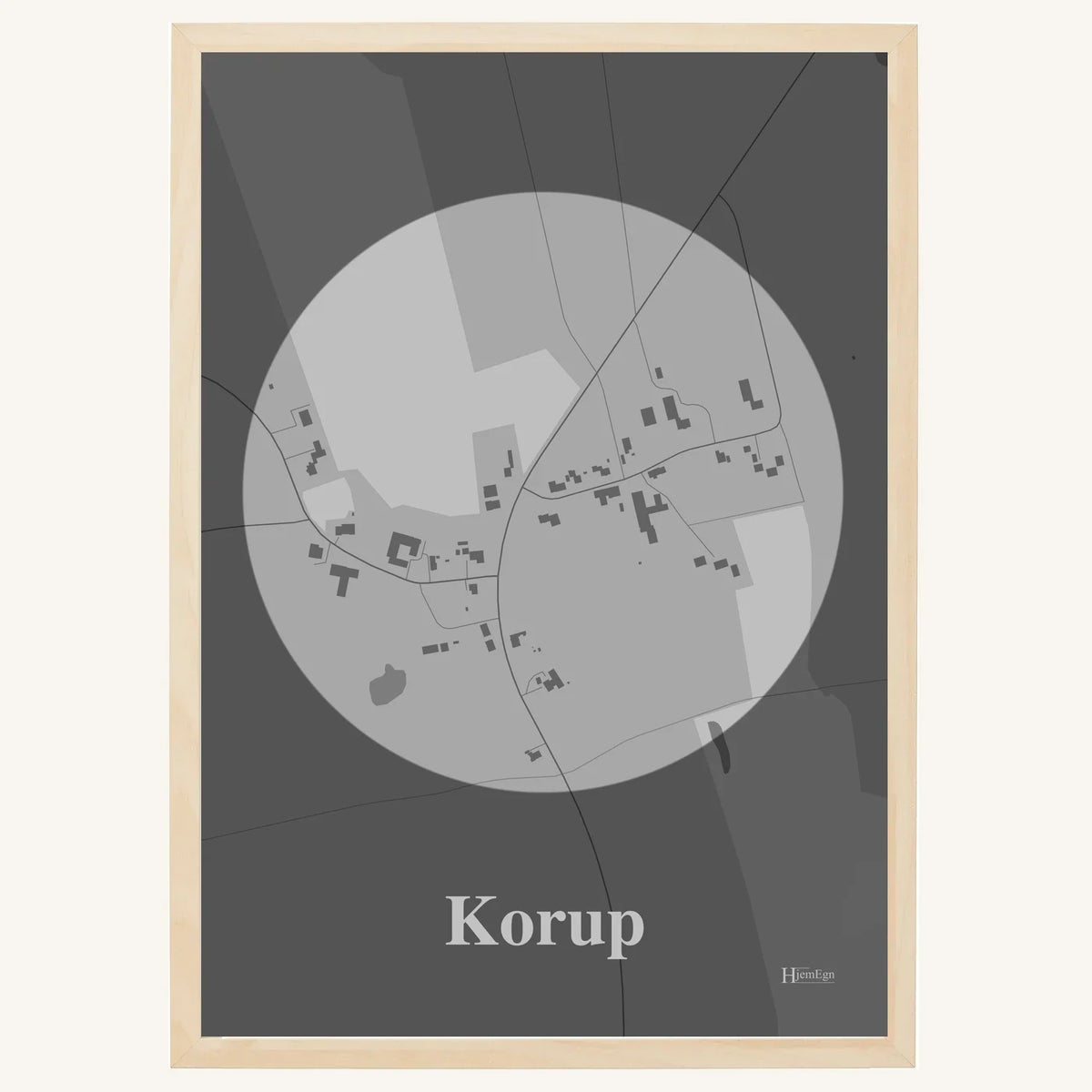 Korup plakat – Centrum 2026 – Lys pastel grå
