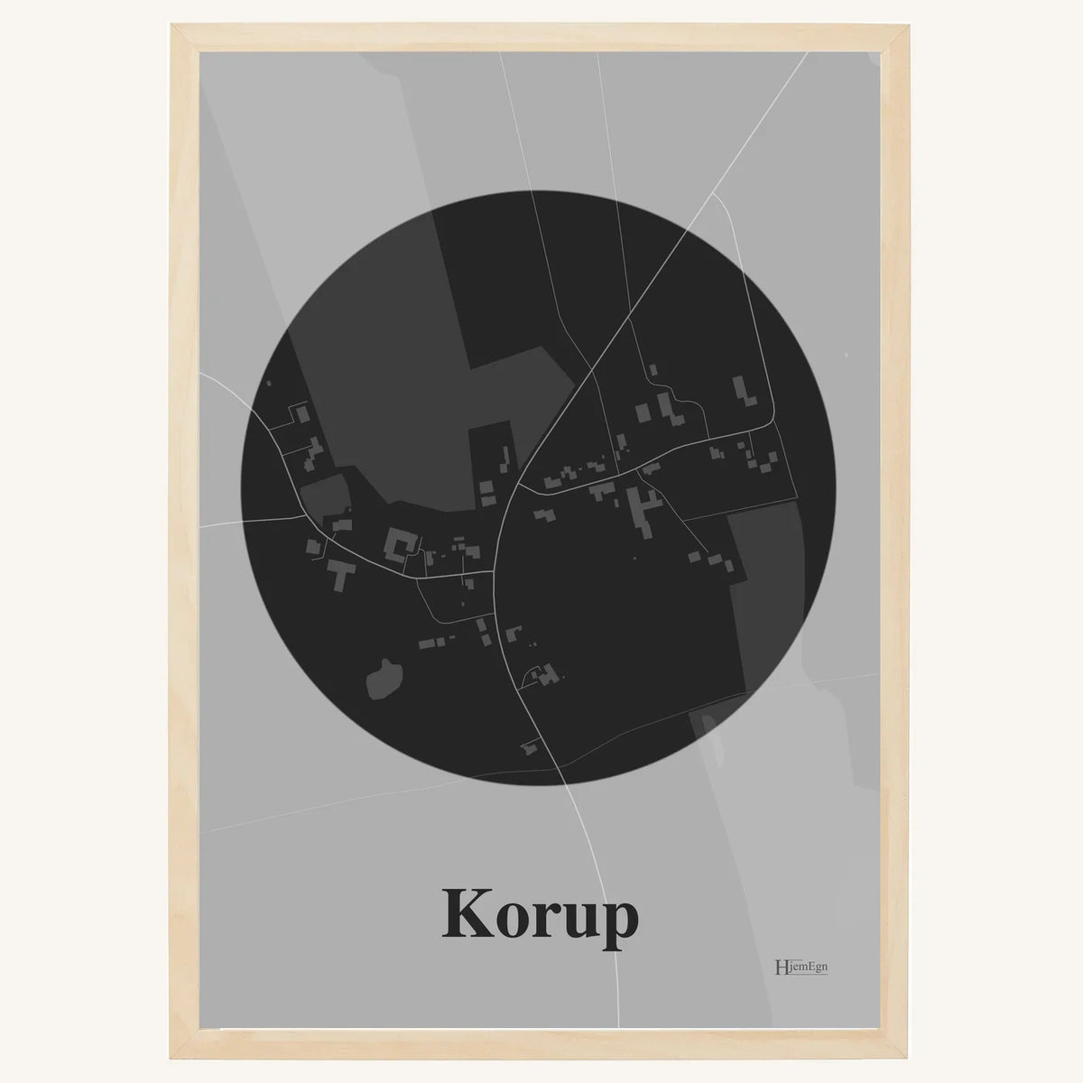 Korup plakat – Centrum 2026 – Mørk grå