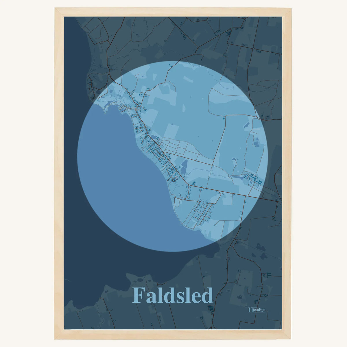 Faldsled plakat – Centrum 2026 – Lys pastel blå