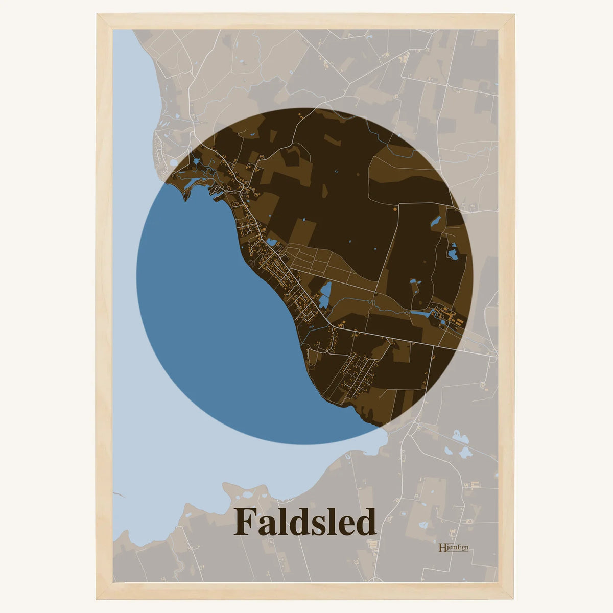 Faldsled plakat – Centrum 2026 – Mørk brun