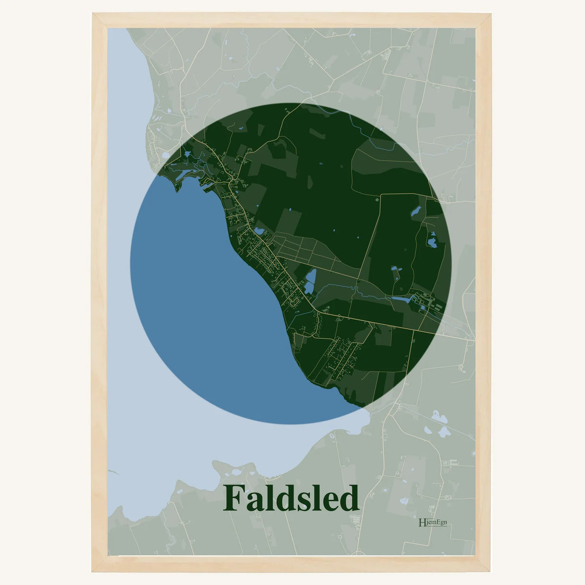 Faldsled plakat – Centrum 2026 – Mørk grøn
