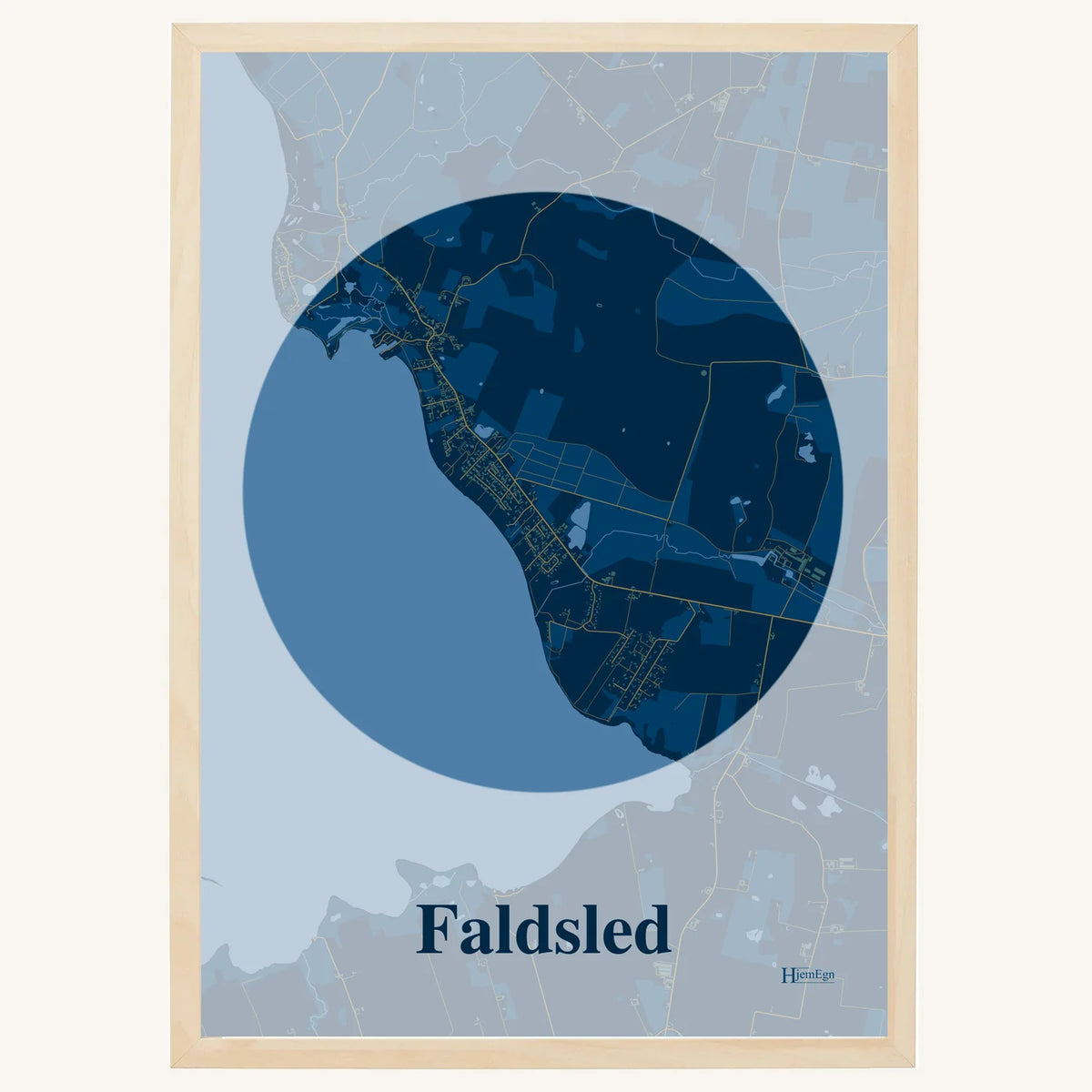 Faldsled plakat – Centrum 2026 – Mørk blå