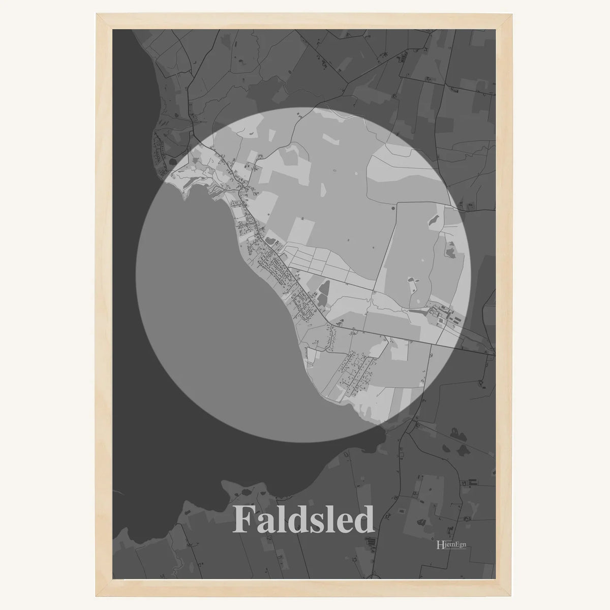 Faldsled plakat – Centrum 2026 – Lys pastel grå