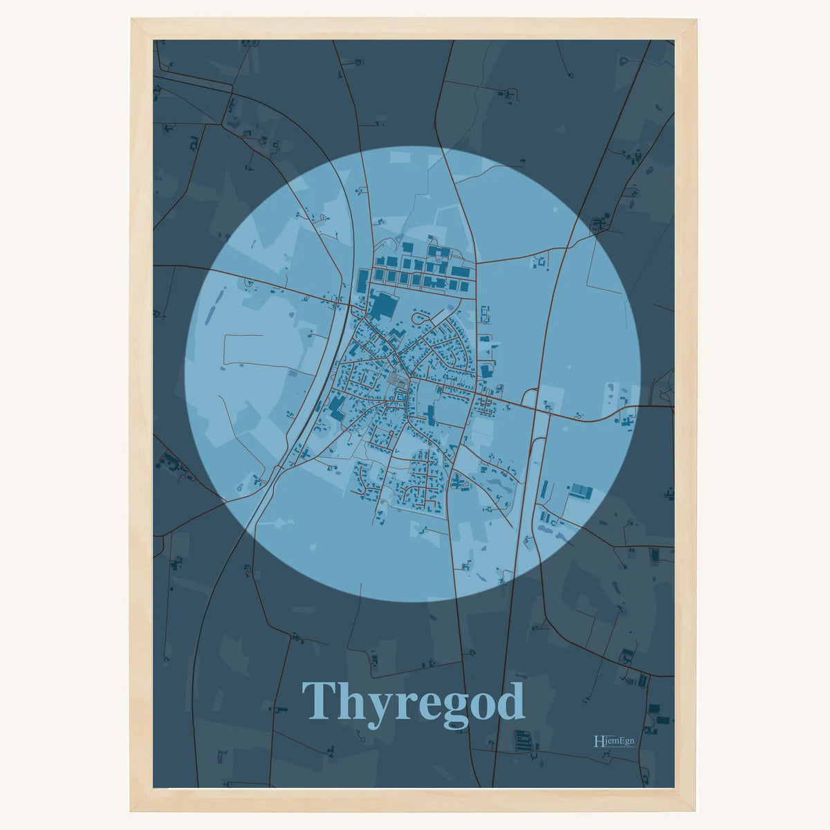 Thyregod plakat – Centrum 2026 – Lys pastel blå