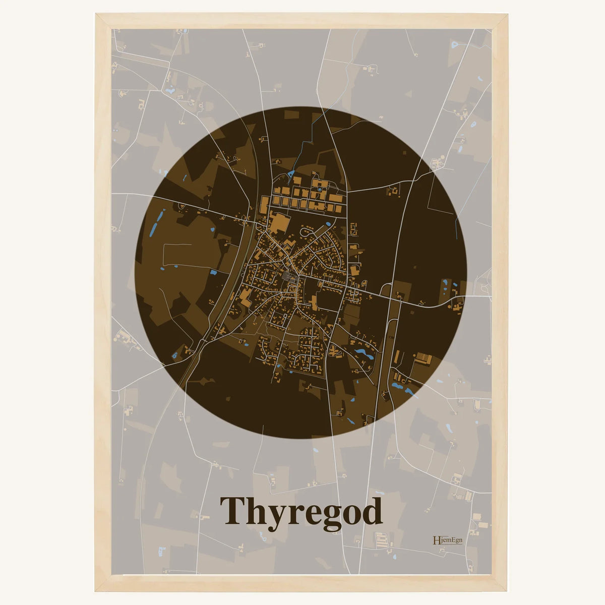 Thyregod plakat – Centrum 2026 – Mørk brun