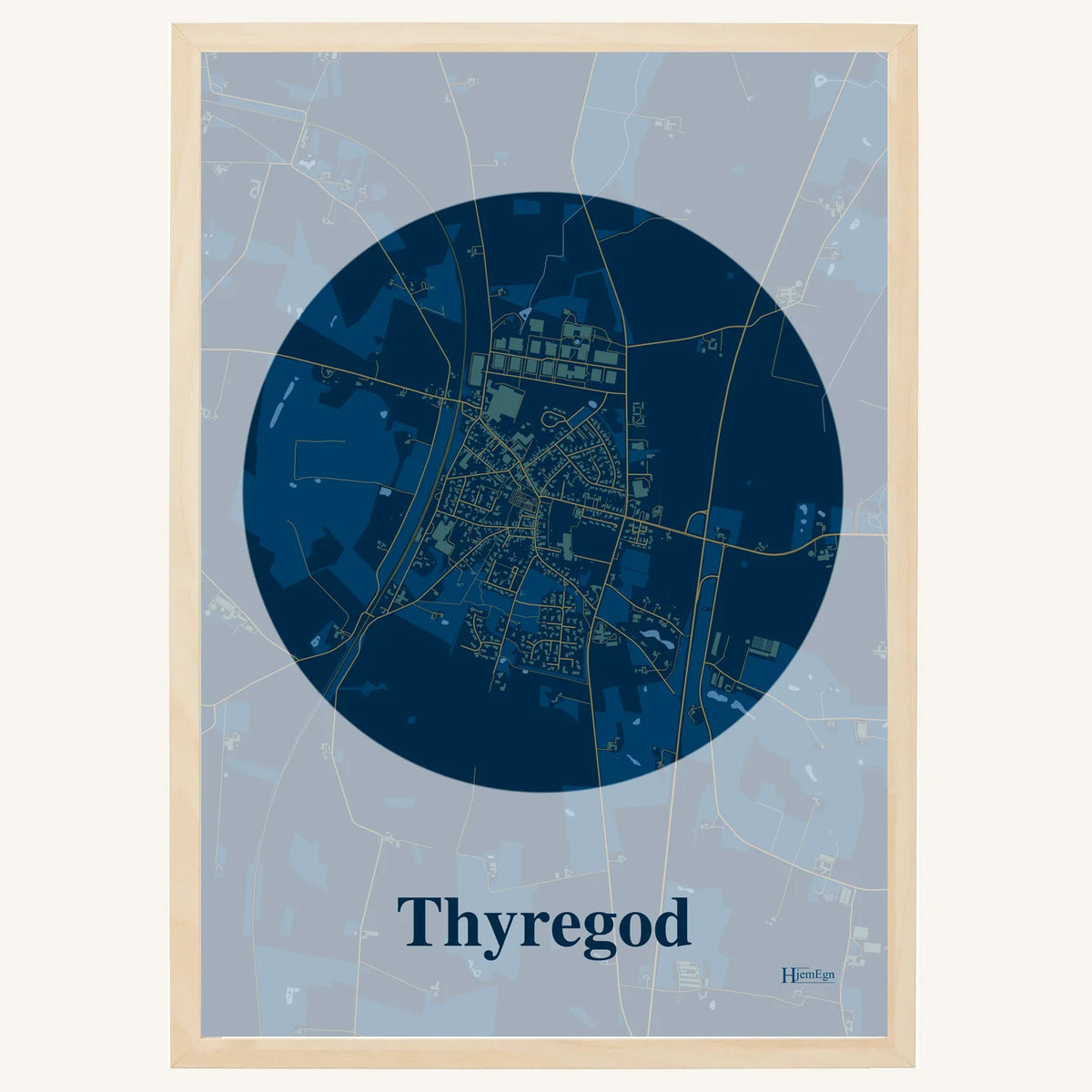 Thyregod plakat – Centrum 2026 – Mørk blå