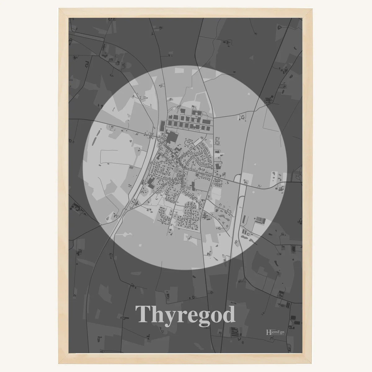 Thyregod plakat – Centrum 2026 – Lys pastel grå
