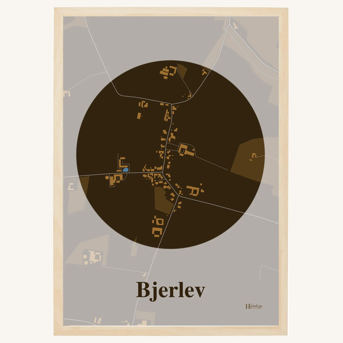 Bjerlev plakat – Centrum 2026 – Mørk brun