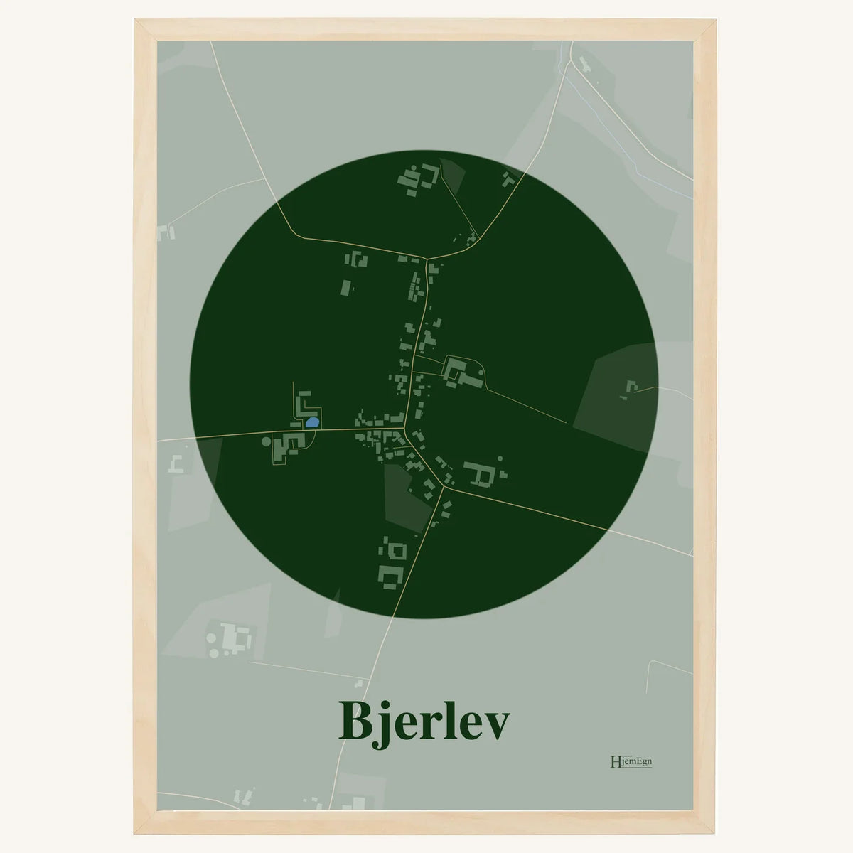 Bjerlev plakat – Centrum 2026 – Mørk grøn