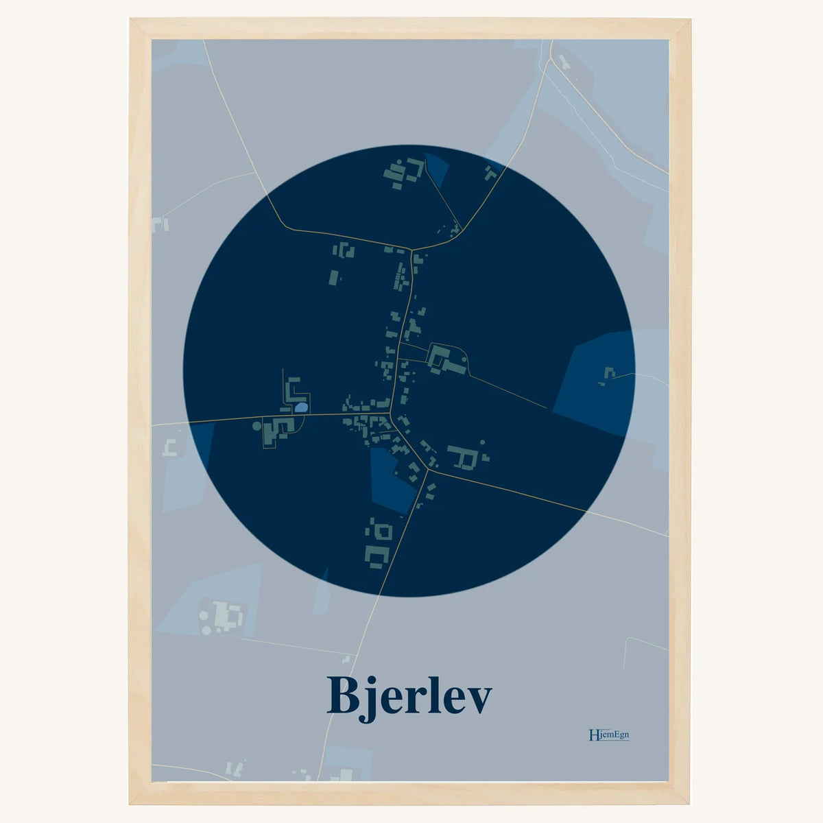 Bjerlev plakat – Centrum 2026 – Mørk blå