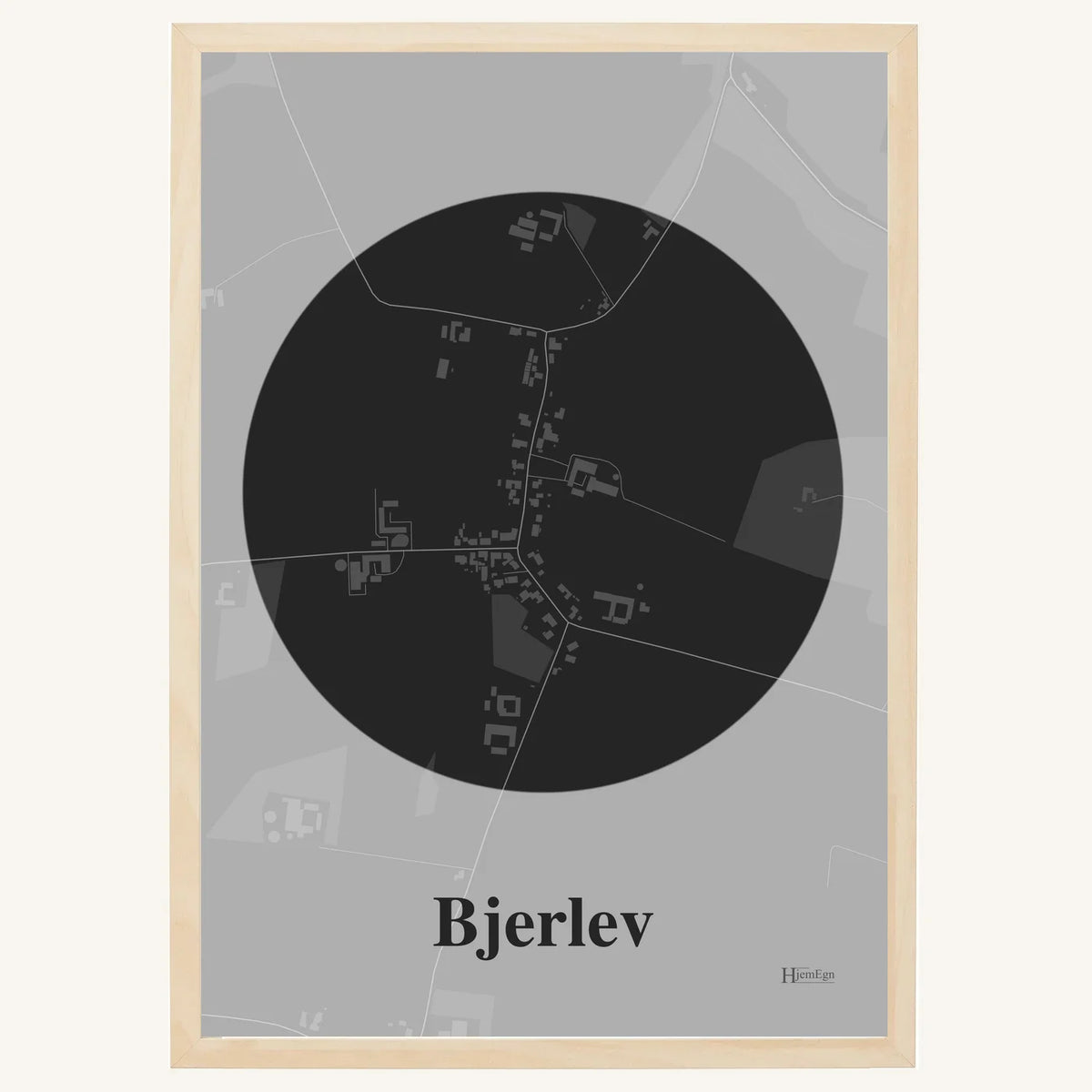 Bjerlev plakat – Centrum 2026 – Mørk grå