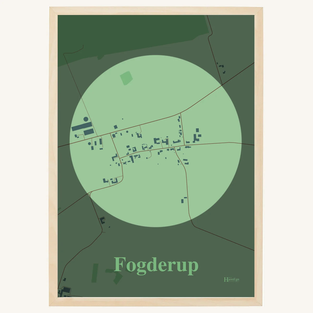 Fogderup plakat – Centrum 2026 – Lys pastel grøn