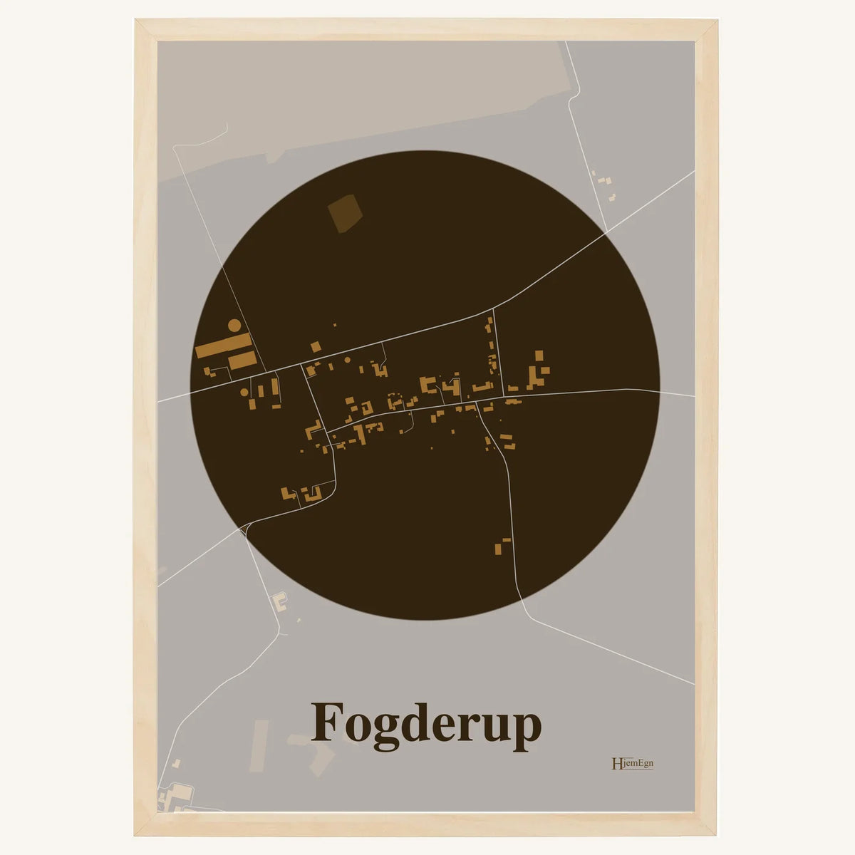 Fogderup plakat – Centrum 2026 – Mørk brun