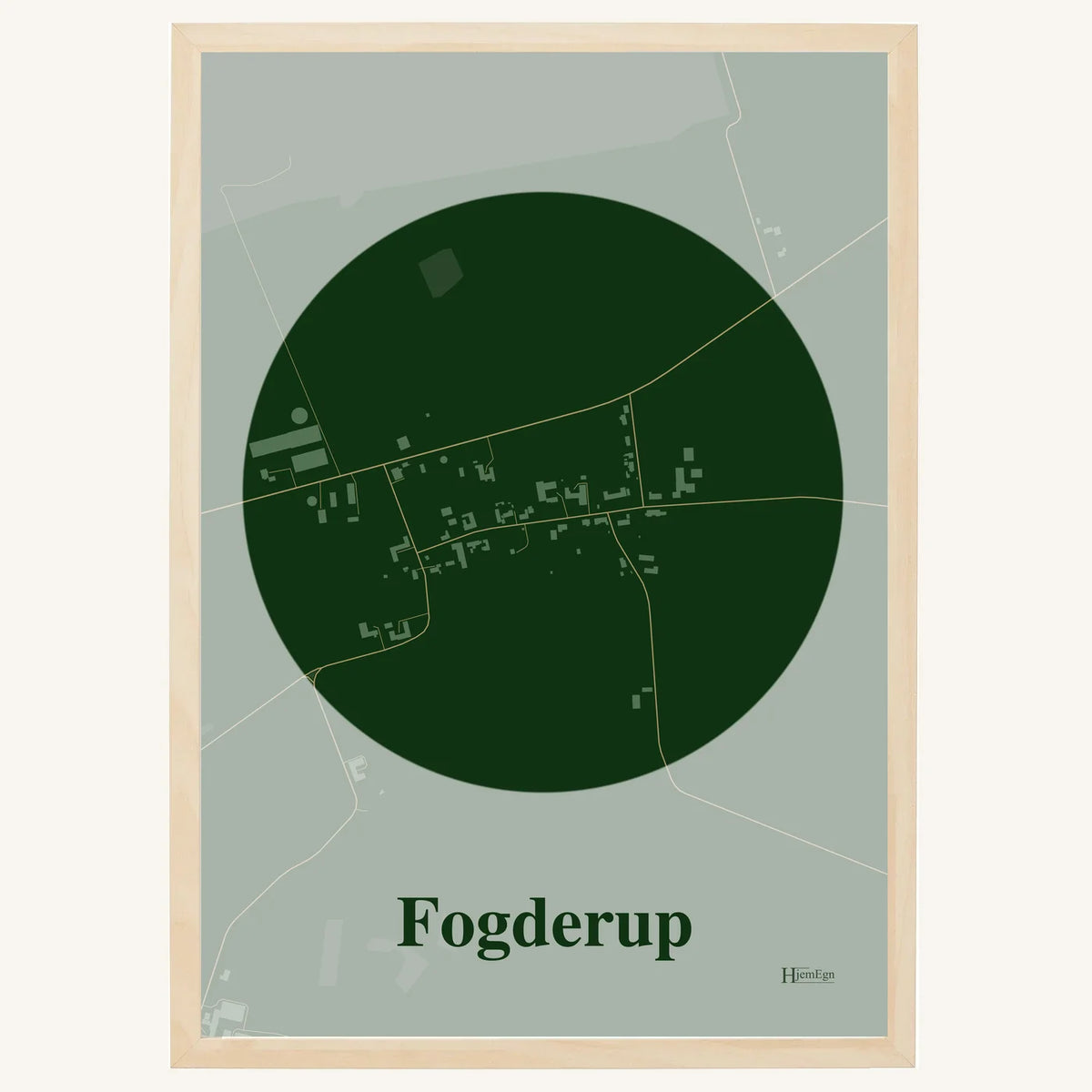 Fogderup plakat – Centrum 2026 – Mørk grøn