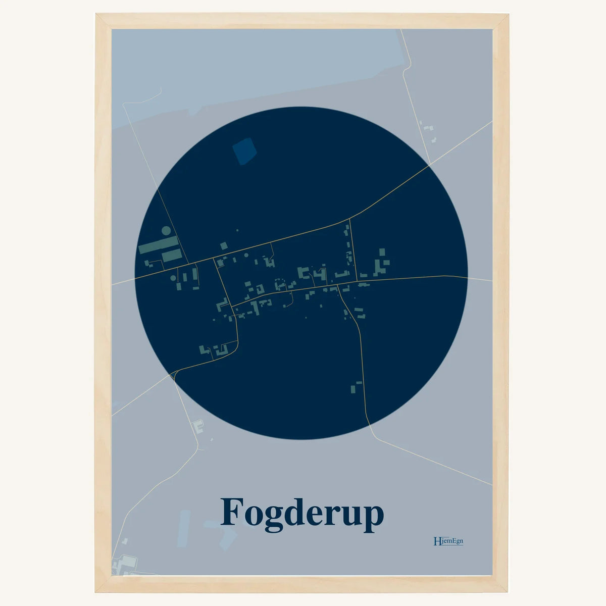 Fogderup plakat – Centrum 2026 – Mørk blå