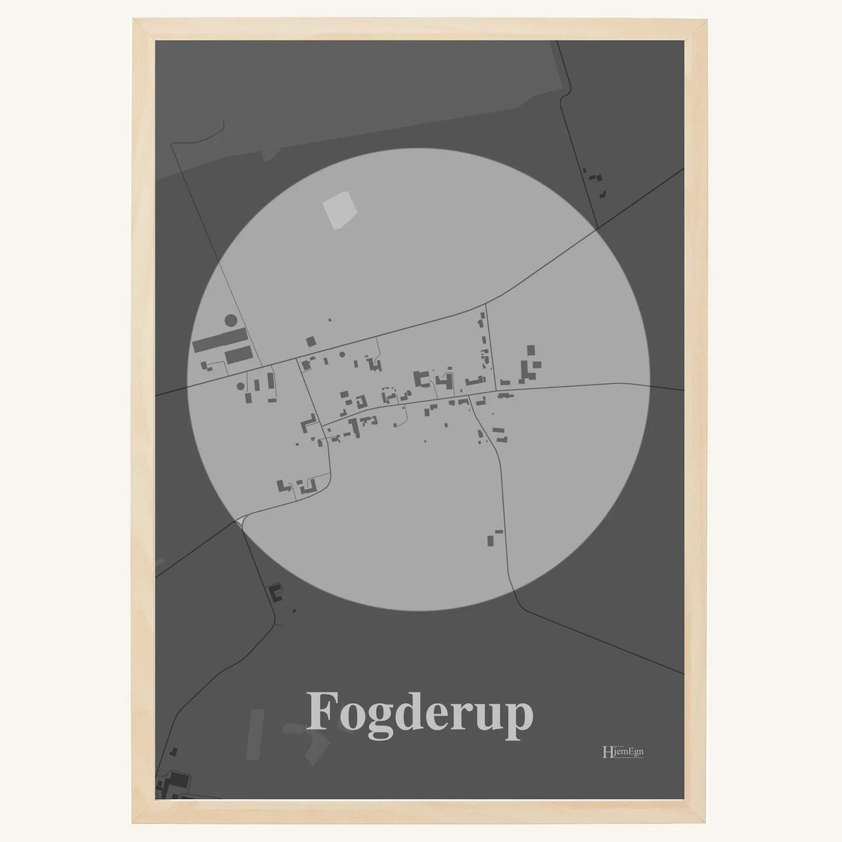 Fogderup plakat – Centrum 2026 – Lys pastel grå