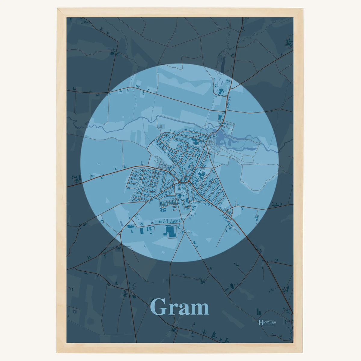 Gram plakat – Centrum 2026 – Lys pastel blå