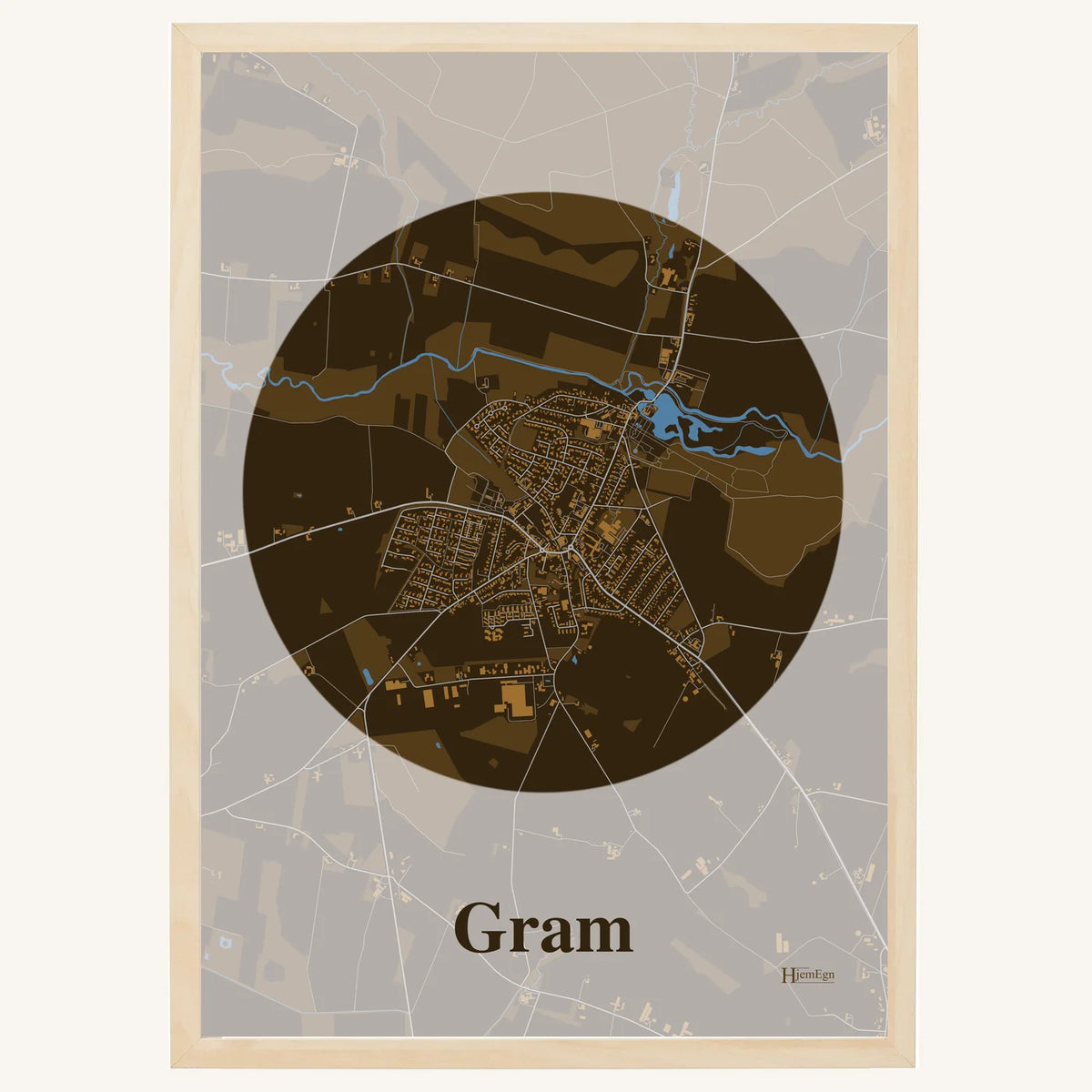 Gram plakat – Centrum 2026 – Mørk brun