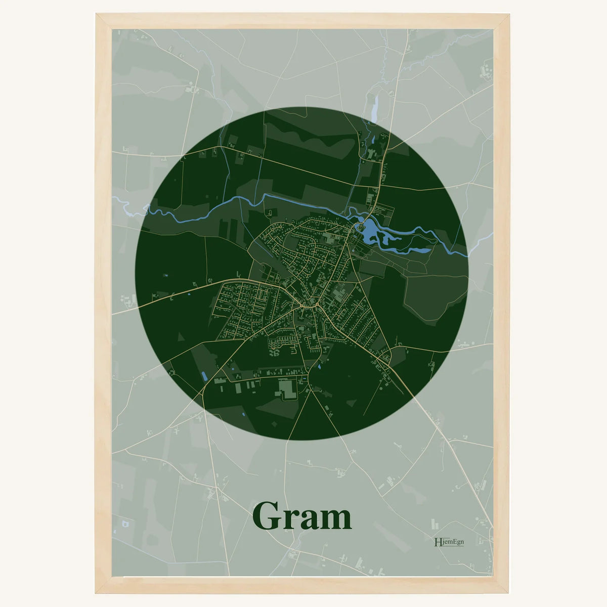 Gram plakat – Centrum 2026 – Mørk grøn