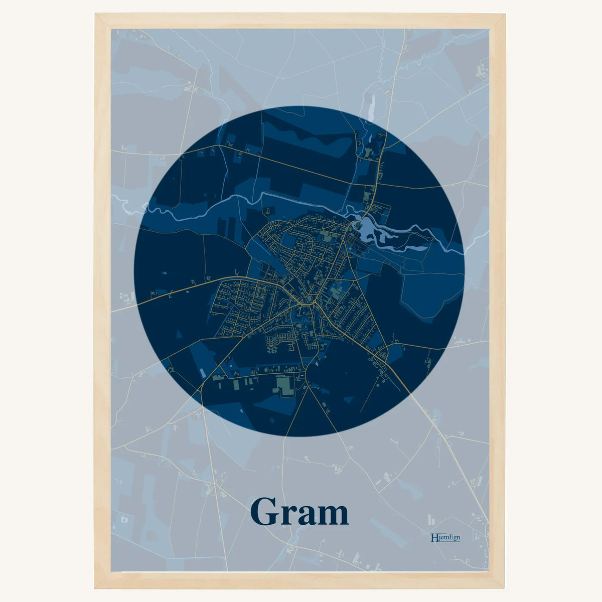 Gram plakat – Centrum 2026 – Mørk blå