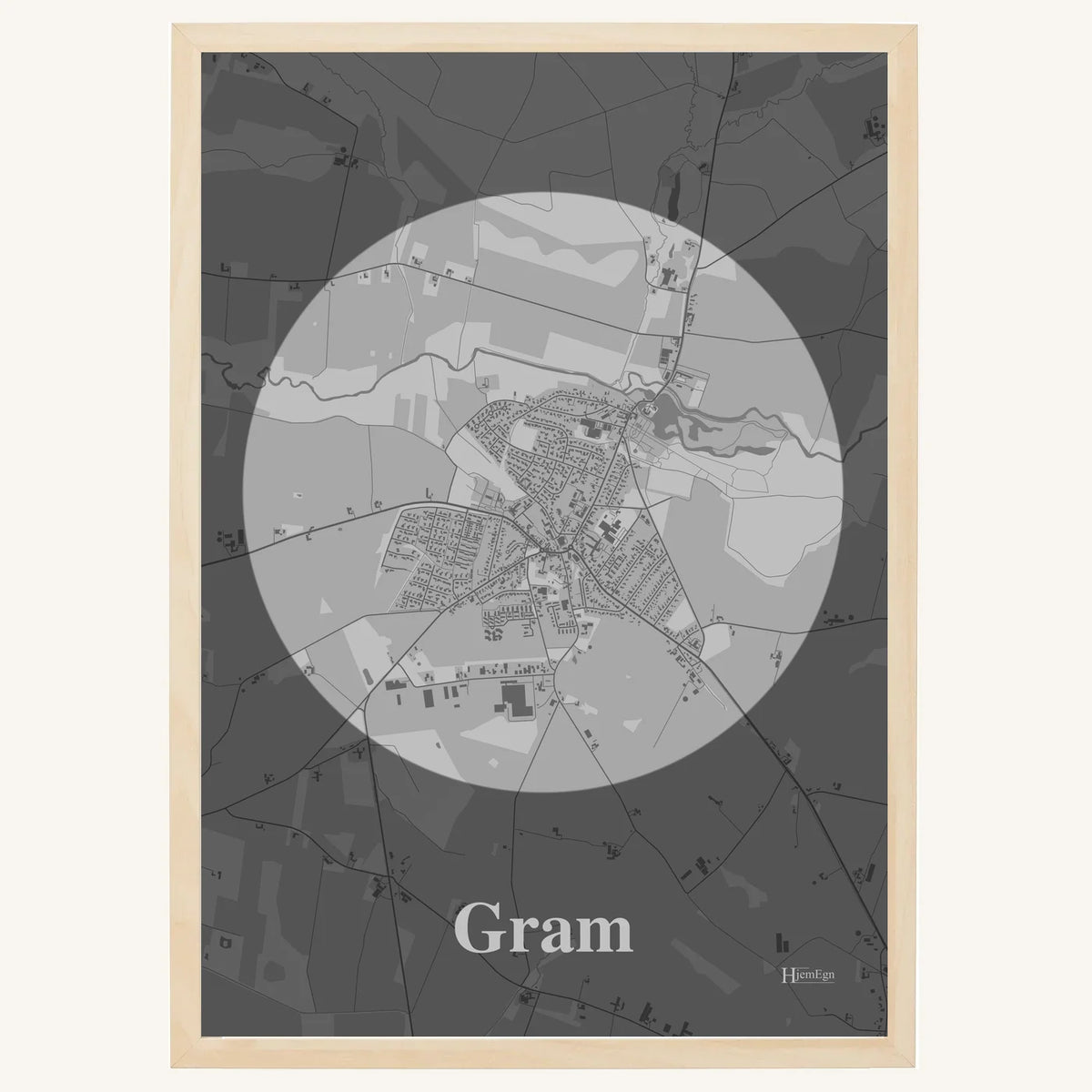 Gram plakat – Centrum 2026 – Lys pastel grå