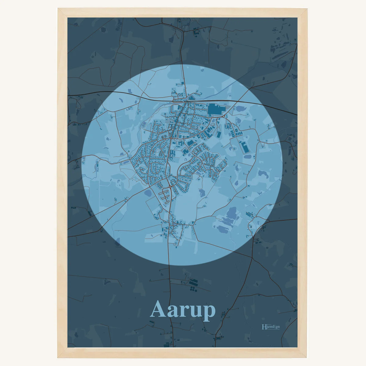 Aarup plakat – Centrum 2026 – Lys pastel blå