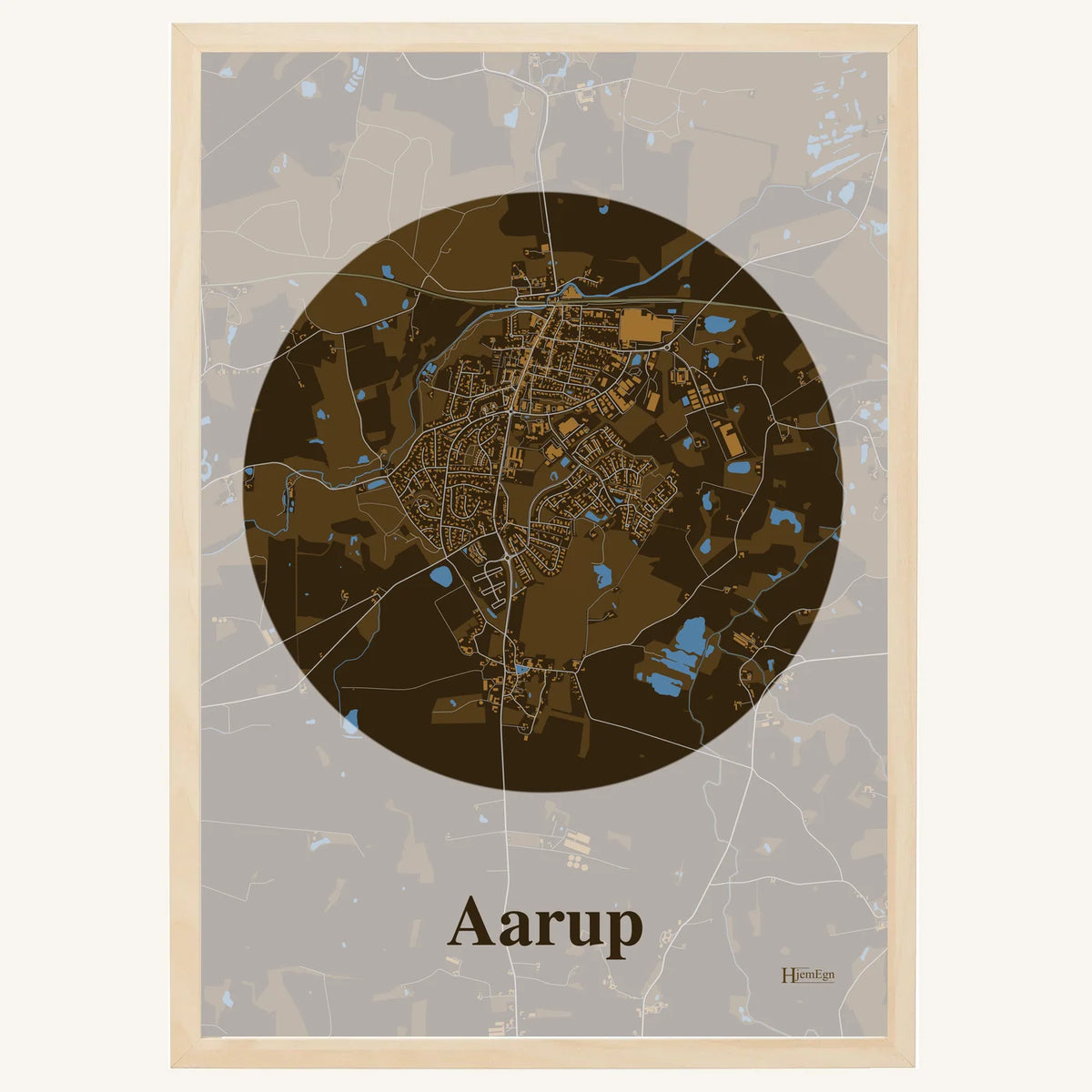 Aarup plakat – Centrum 2026 – Mørk brun