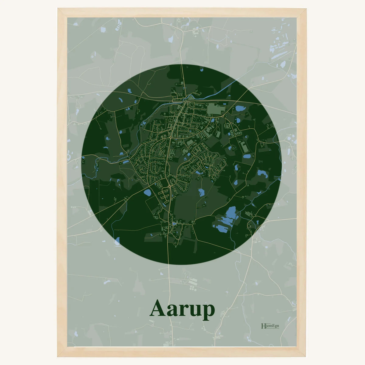 Aarup plakat – Centrum 2026 – Mørk grøn