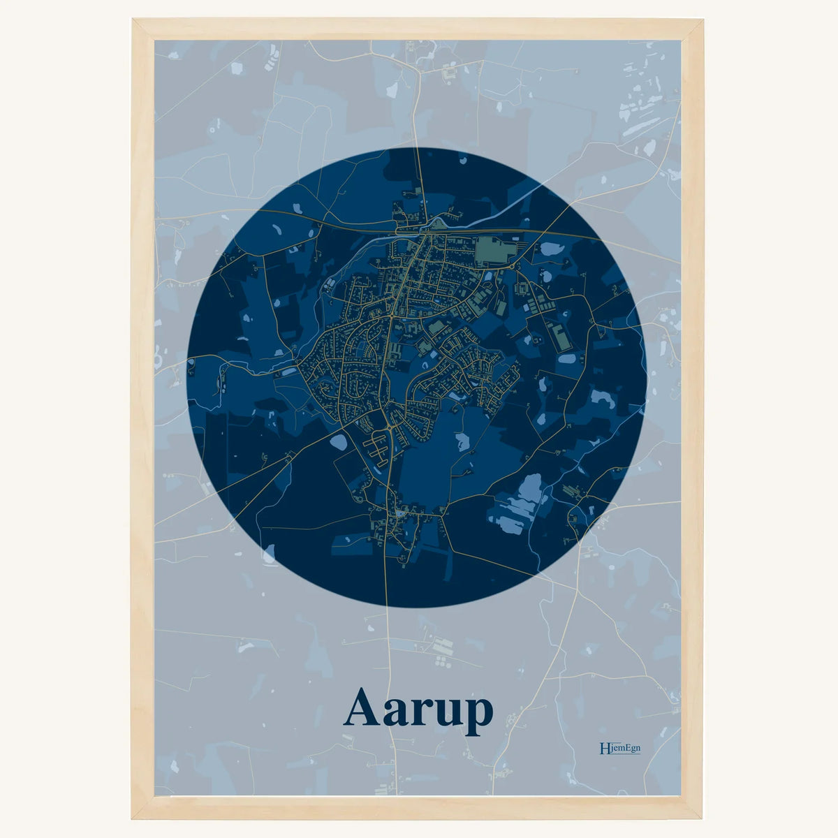 Aarup plakat – Centrum 2026 – Mørk blå