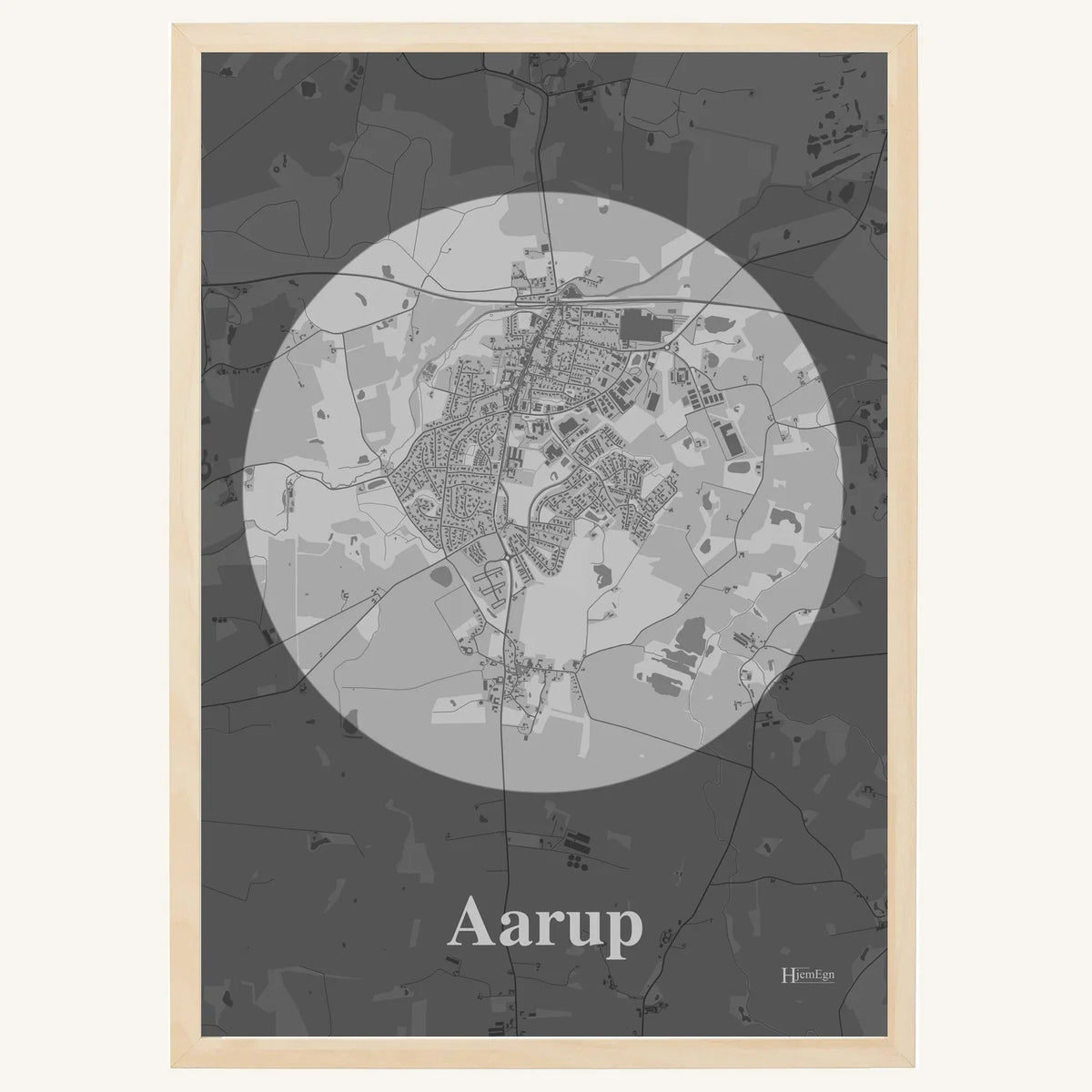 Aarup plakat – Centrum 2026 – Lys pastel grå