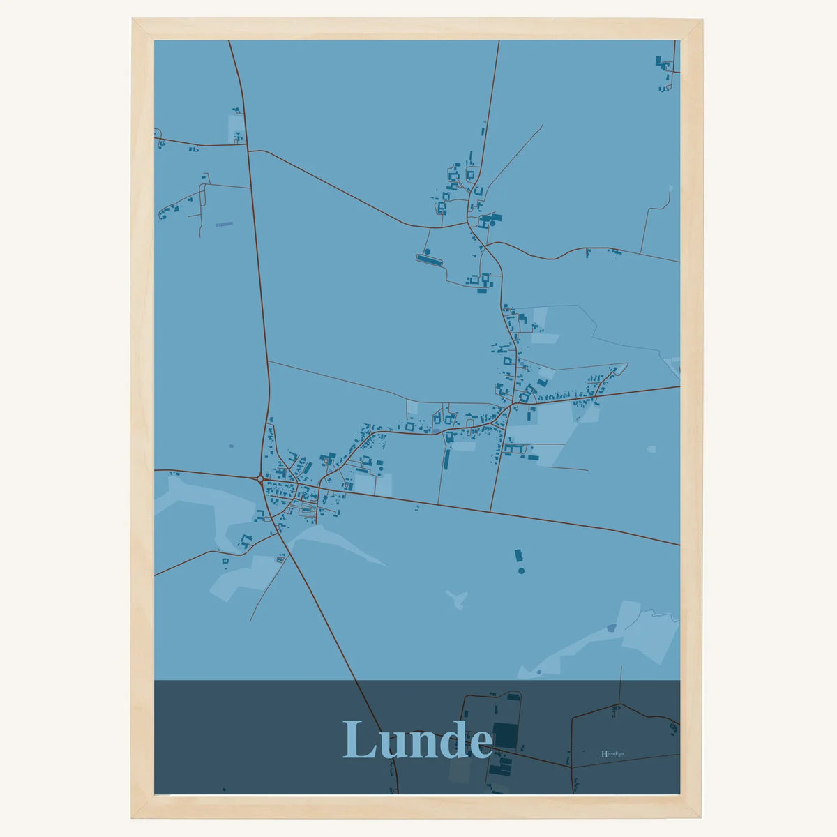 Lunde plakat – Firkantet 2026 – Lys pastel blå