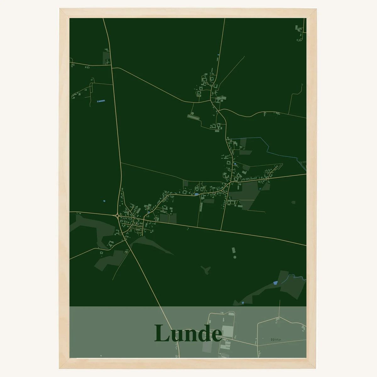 Lunde plakat – Firkantet 2026 – Mørk grøn