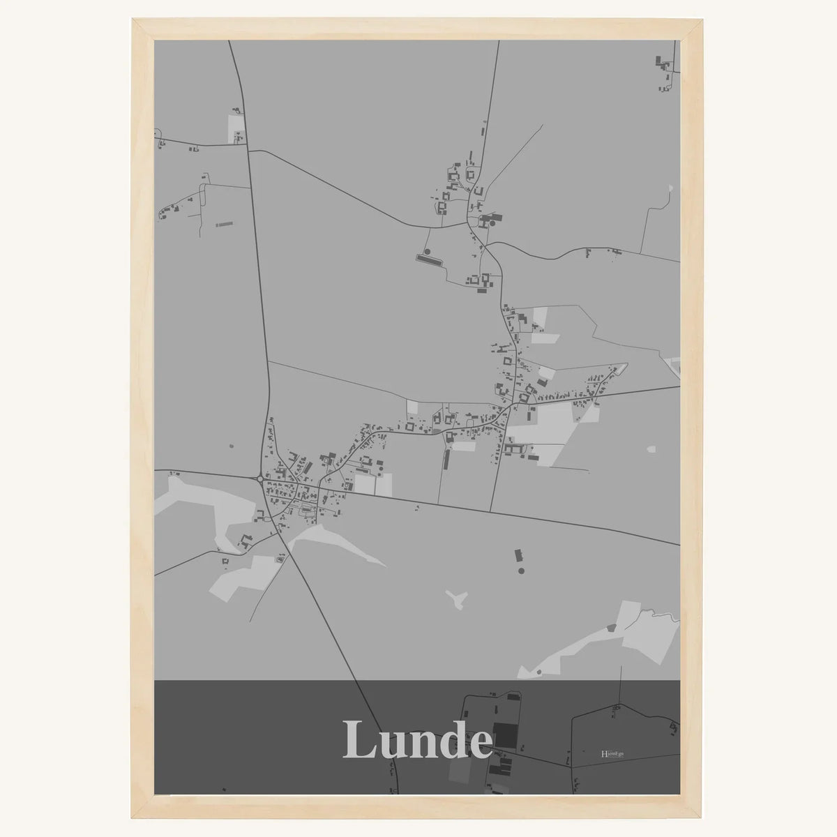 Lunde plakat – Firkantet 2026 – Lys pastel grå