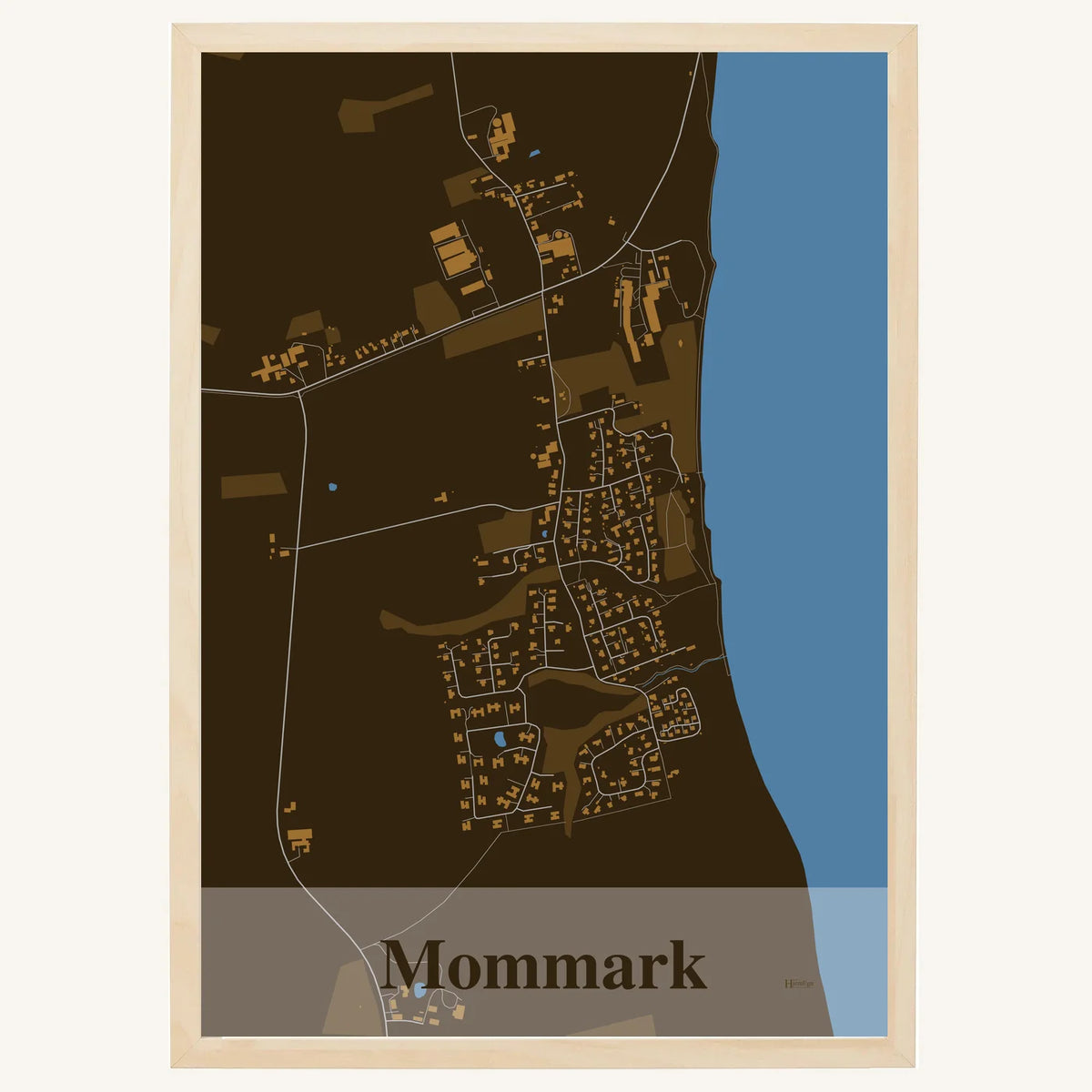 Mommark plakat – Firkantet 2026 – Mørk brun