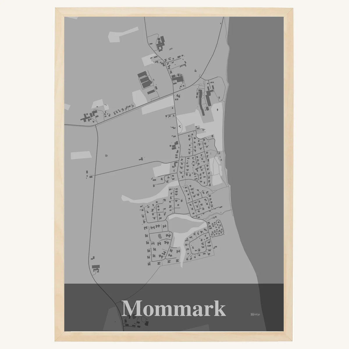 Mommark plakat – Firkantet 2026 – Lys pastel grå