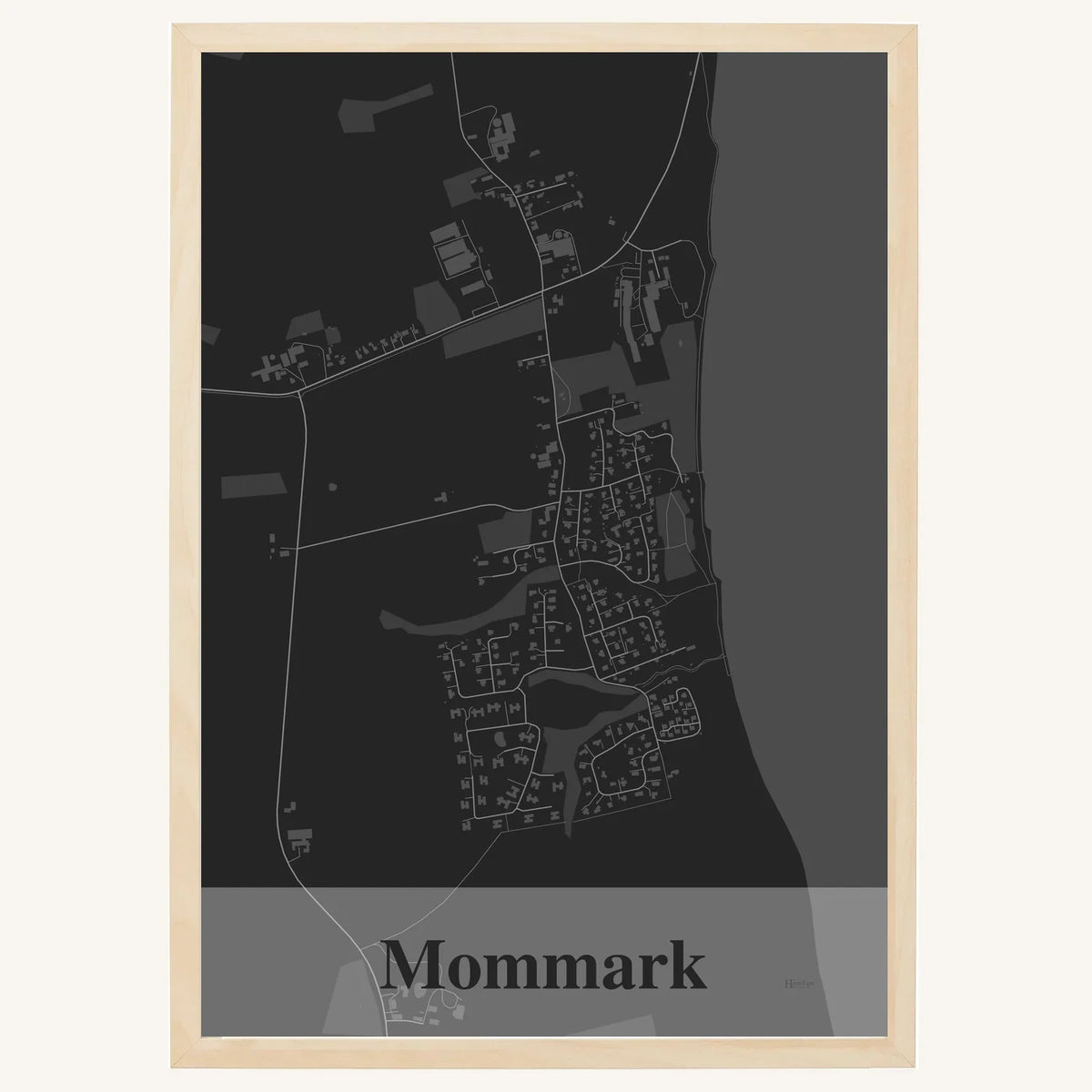 Mommark plakat – Firkantet 2026 – Mørk grå