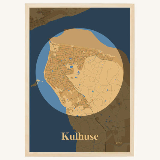 Kulhuse plakat – Centrum 2026 – Lys pastel brun