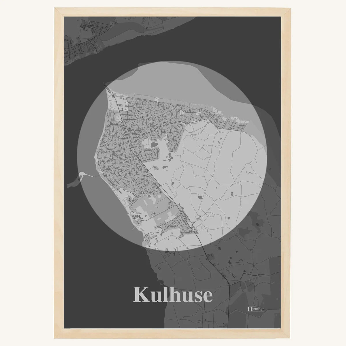 Kulhuse plakat – Centrum 2026 – Lys pastel grå