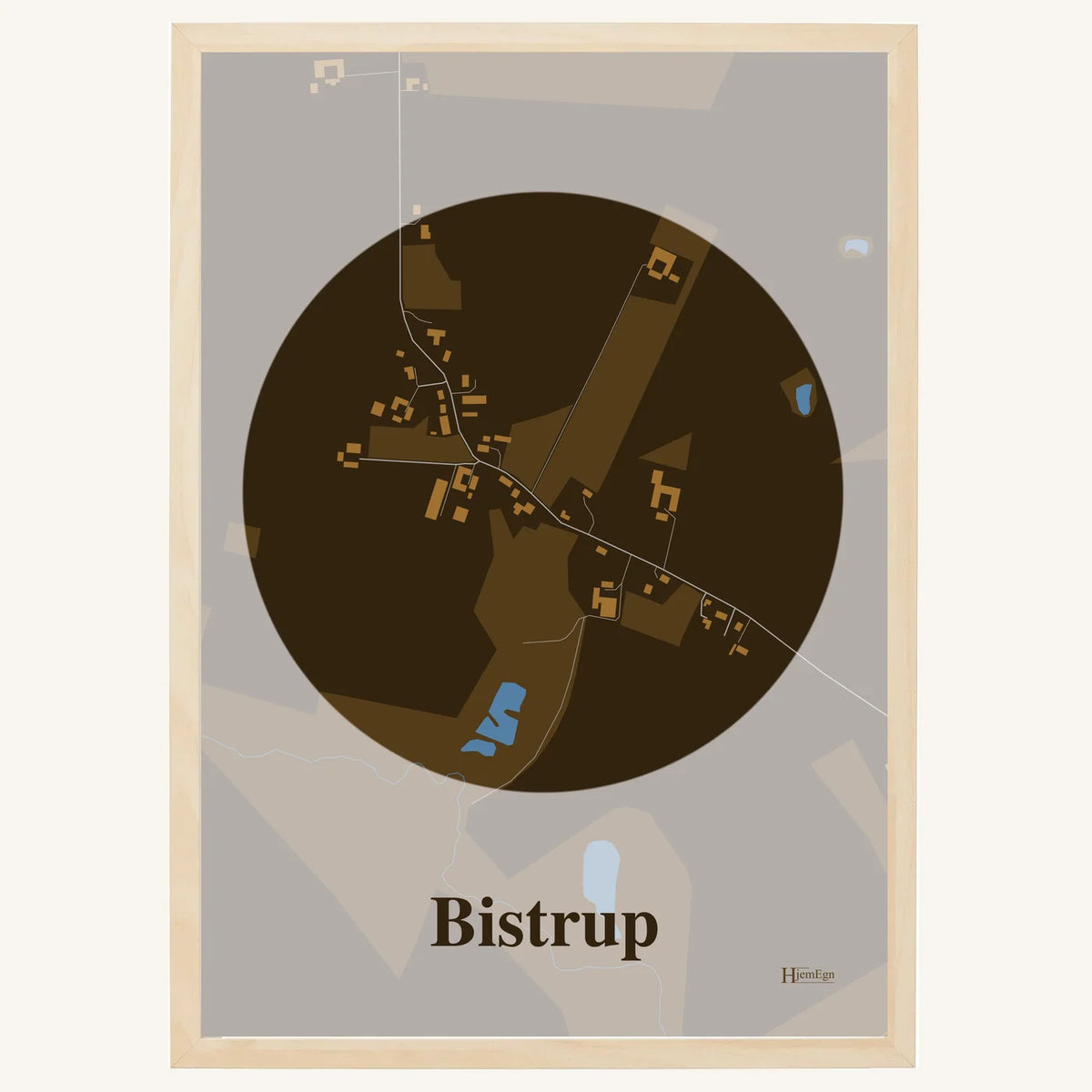 Bistrup plakat – Centrum 2026 – Mørk brun