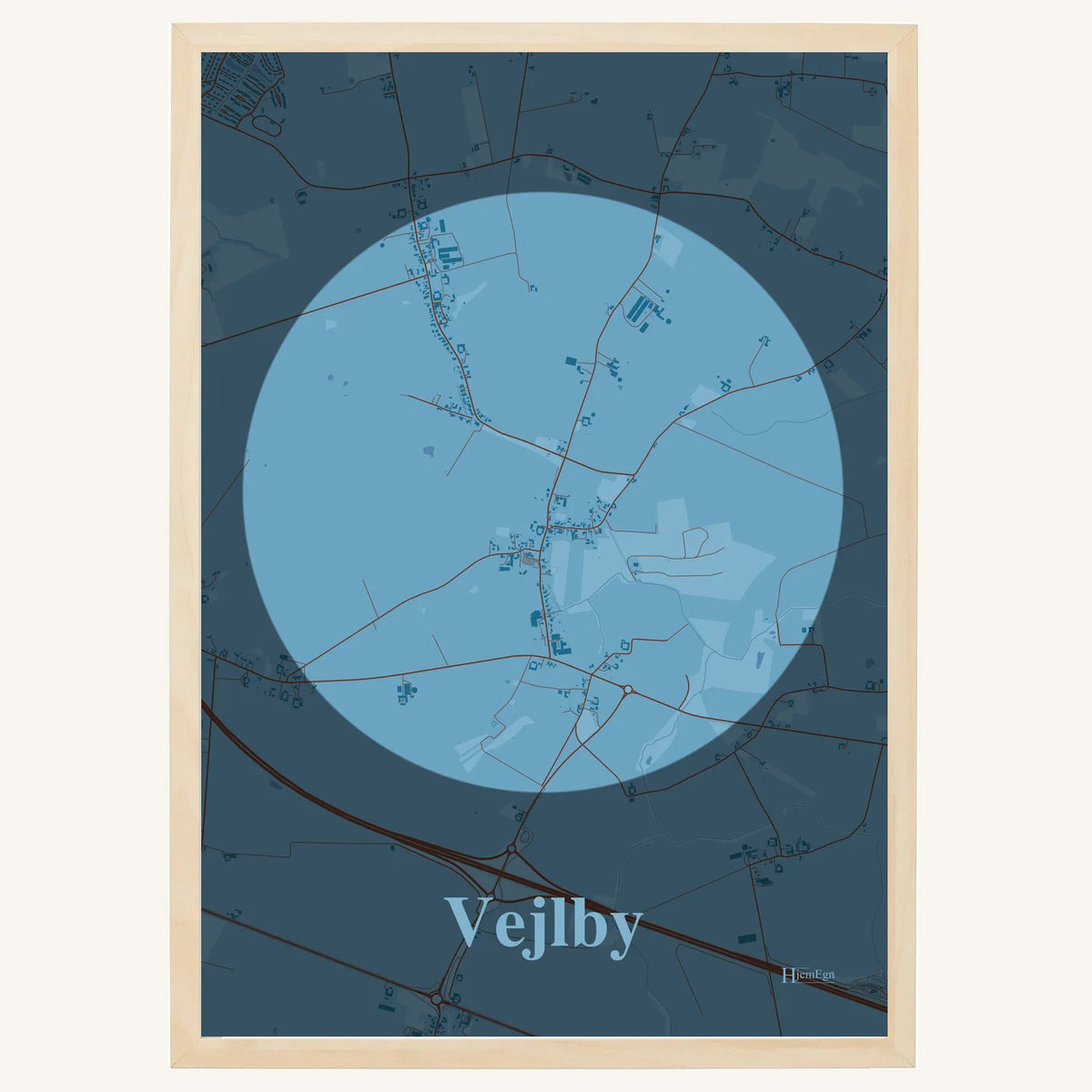 Vejlby plakat – Centrum 2026 – Lys pastel blå