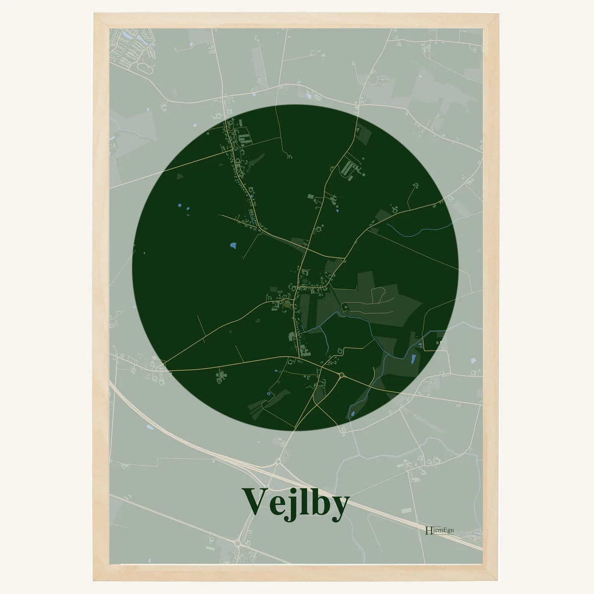 Vejlby plakat – Centrum 2026 – Mørk grøn