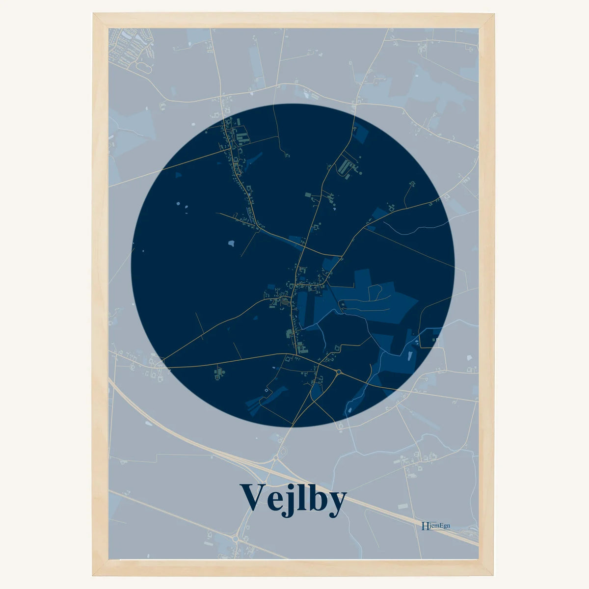 Vejlby plakat – Centrum 2026 – Mørk blå