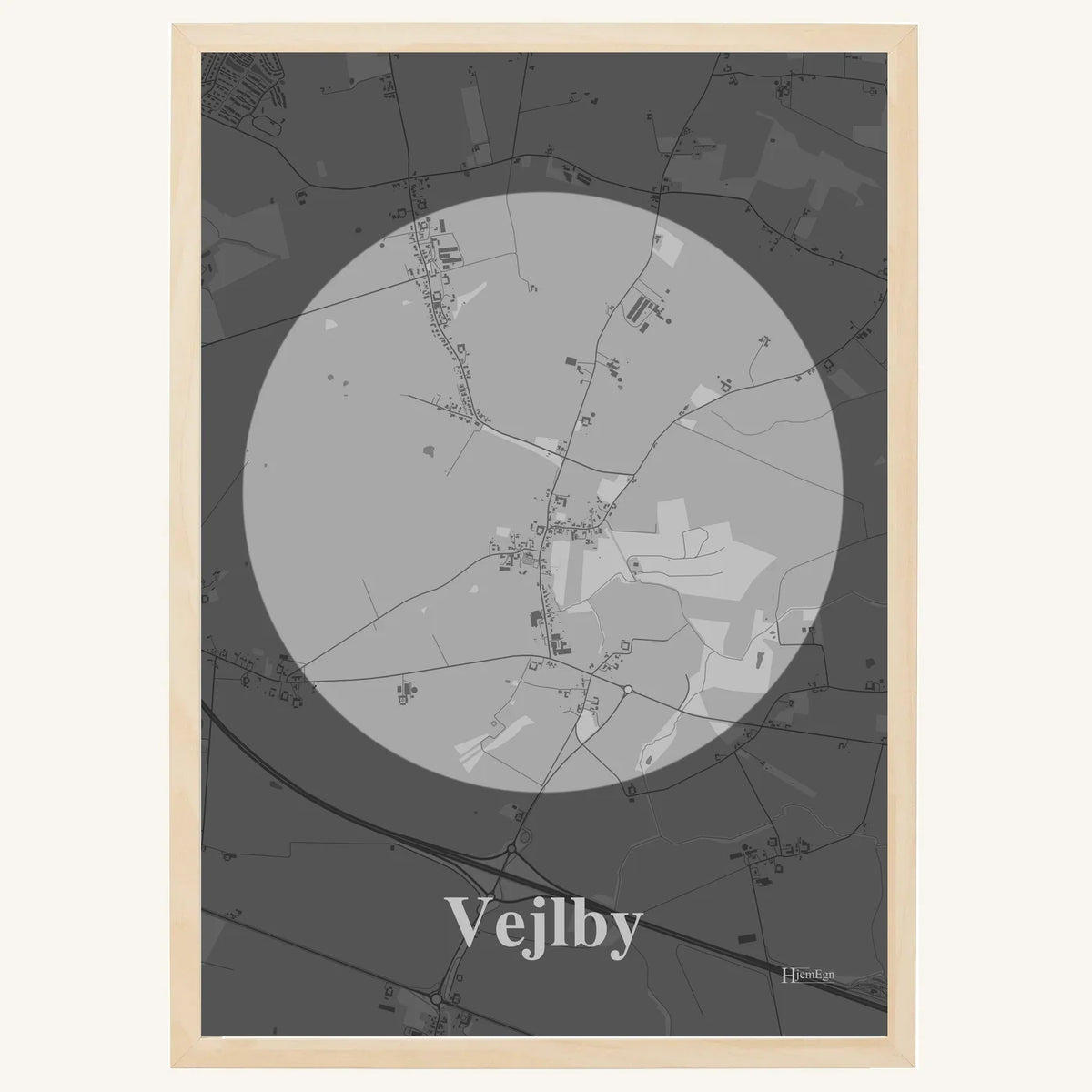 Vejlby plakat – Centrum 2026 – Lys pastel grå