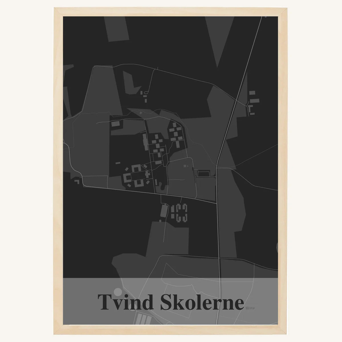 Tvind Skolerne plakat – Firkantet 2026 – Mørk grå