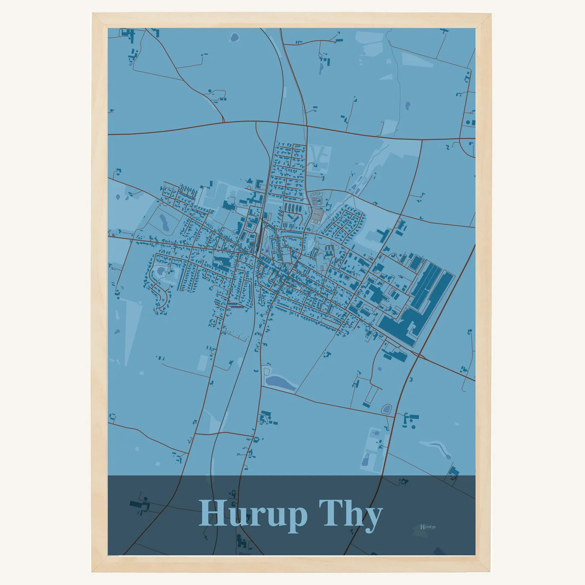 Hurup Thy plakat – Firkantet 2026 – Lys pastel blå