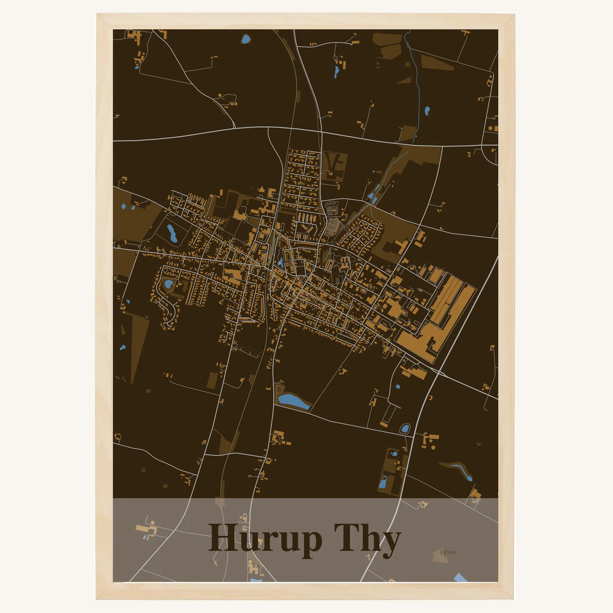 Hurup Thy plakat – Firkantet 2026 – Mørk brun